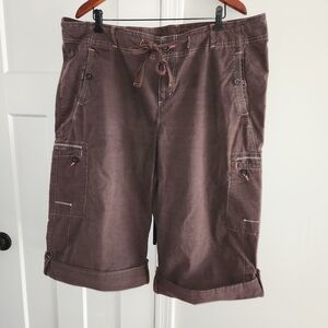 Lane Bryant Women's Plus Size 22 Brown Capri Style Capris